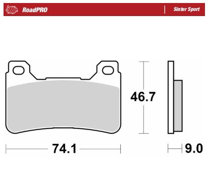 BRAKE PAD ROADPRO SINTER SPORT