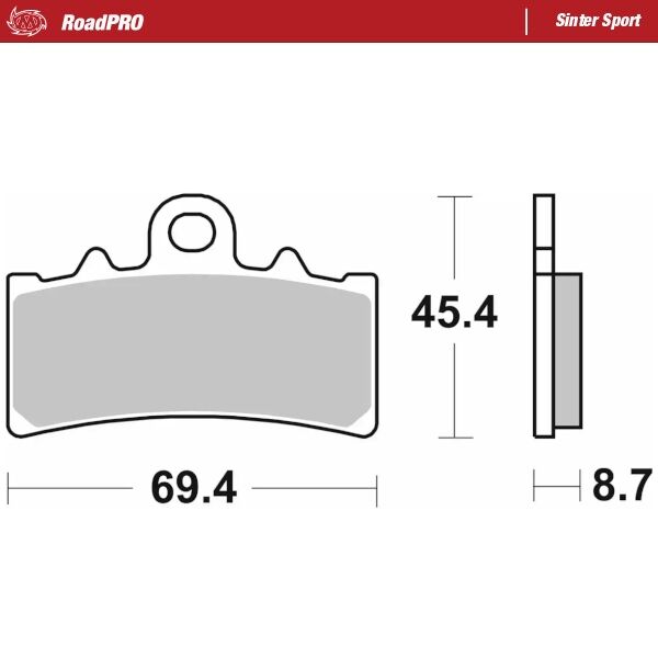 BRAKE PAD ROADPRO SINTER SPORT
