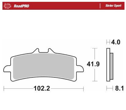 BRAKE PAD ROADPRO SINTER SPORT