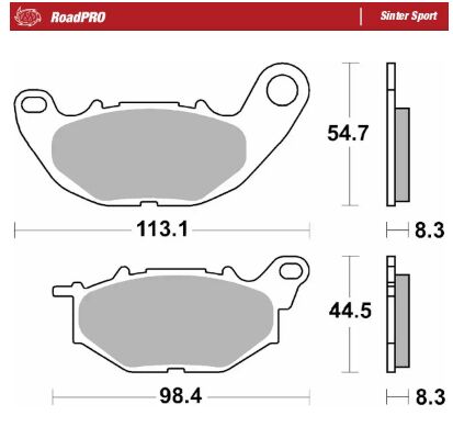 BRAKE PAD ROADPRO SINTER SPORT FRONT