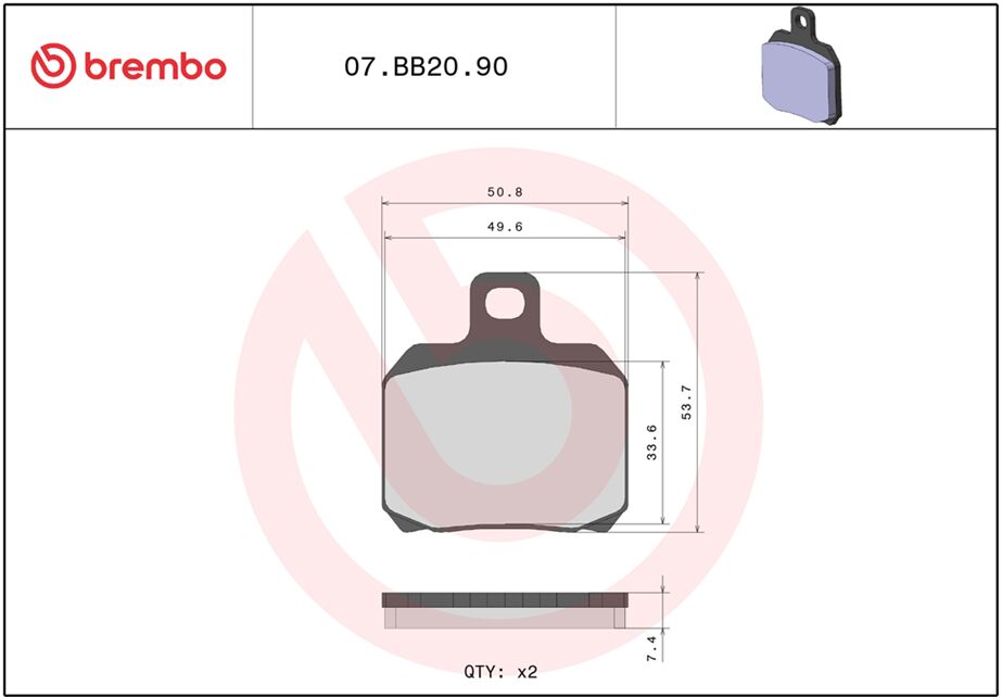 BRAKE PAD GENUINE SINTER