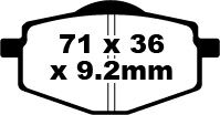 BRAKE PAD FA SERIES ORGANIC