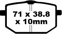 BRAKE PAD FA SERIES ORGANIC