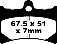 BRAKE PAD FA SERIES ORGANIC