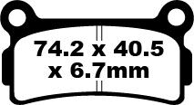 BRAKE PAD FA SERIES ORGANIC