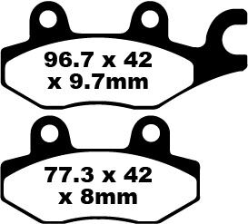 BRAKE PAD FA-TT SERIES CARBON FIBER OFFROAD