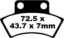 BRAKE PAD FA-TT SERIES CARBON FIBER OFFROAD