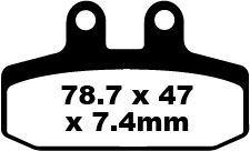 BRAKE PAD FA SERIES ORGANIC