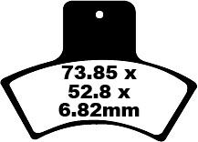 BRAKE PAD FA-TT SERIES CARBON FIBER OFFROAD