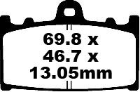 BRAKE PAD FA-TT SERIES CARBON FIBER