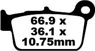 BRAKE PAD FA-TT SERIES CARBON FIBER