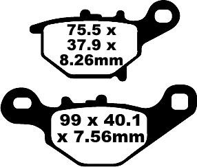 BRAKE PAD FA-TT SERIES CARBON FIBER