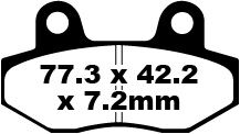 BRAKE PAD SFA SERIES ORGANIC