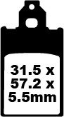 BRAKE PAD SFA SERIES ORGANIC