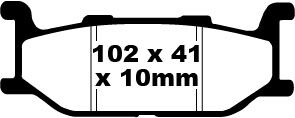 BRAKE PAD SFA SERIES ORGANIC