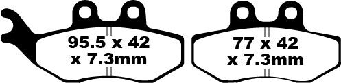 BRAKE PAD SFA SERIES ORGANIC
