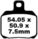 BRAKE PAD SFA SERIES ORGANIC