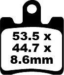BRAKE PAD SFA SERIES ORGANIC
