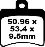 BRAKE PAD SFA SERIES ORGANIC