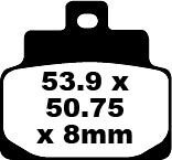 BRAKE PAD SFA SERIES ORGANIC