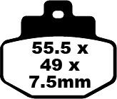 BRAKE PAD SFA SERIES ORGANIC