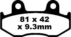 BRAKE PAD SFA SERIES ORGANIC