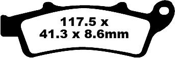 BRAKE PAD SFA SERIES ORGANIC