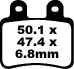 BRAKE PAD SFA SERIES ORGANIC