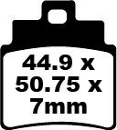 BRAKE PAD SFA SERIES ORGANIC