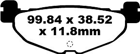 BRAKE PAD SFA SERIES ORGANIC