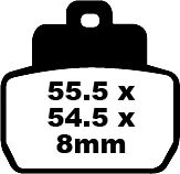 BRAKE PAD SFA SERIES ORGANIC