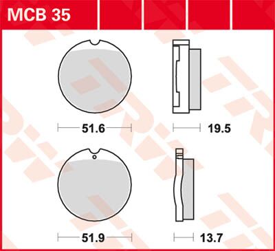 BRAKE PAD ALLROUND ORGANIC STANDARD