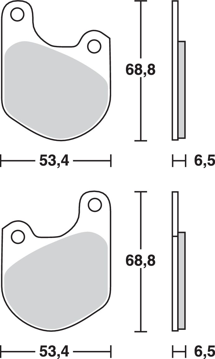 BRAKE PAD ALLROUND ORGANIC STANDARD