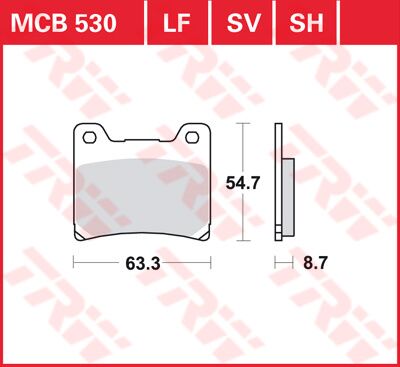 BRAKE PAD ALLROUND ORGANIC STANDARD
