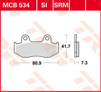 BRAKE PAD ALLROUND ORGANIC STANDARD