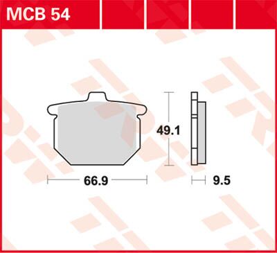 BRAKE PAD ALLROUND ORGANIC STANDARD
