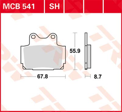 BRAKE PAD ALLROUND ORGANIC STANDARD