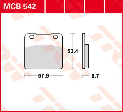 BRAKE PAD ALLROUND ORGANIC STANDARD