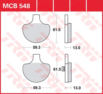 BRAKE PAD ALLROUND ORGANIC STANDARD
