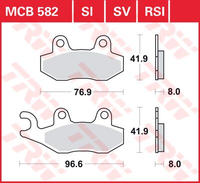 BRAKE PAD ALLROUND ORGANIC STANDARD