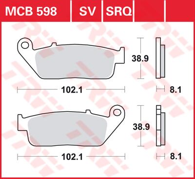 BRAKE PAD ALLROUND ORGANIC STANDARD