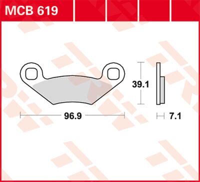 BRAKE PAD ALLROUND ORGANIC STANDARD