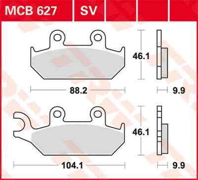BRAKE PAD ALLROUND ORGANIC STANDARD