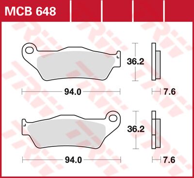 BRAKE PAD ALLROUND ORGANIC STANDARD
