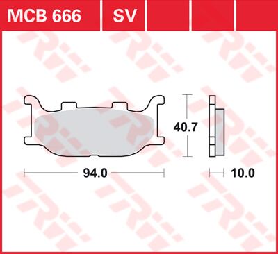 BRAKE PAD ALLROUND ORGANIC STANDARD