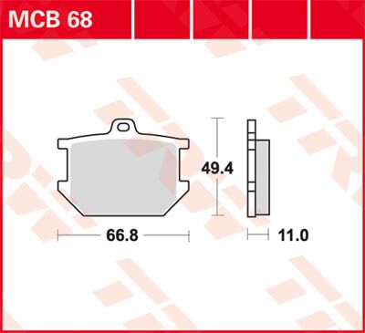 BRAKE PAD ALLROUND ORGANIC STANDARD