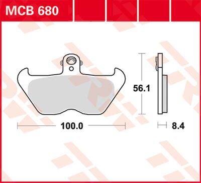 BRAKE PAD ALLROUND ORGANIC STANDARD