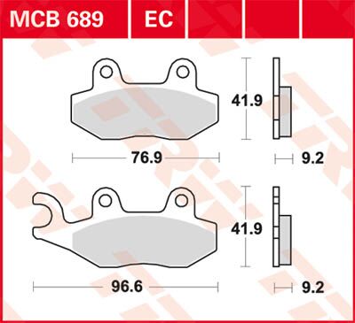 BRAKE PAD ALLROUND ORGANIC STANDARD