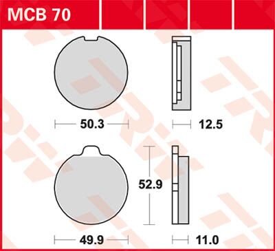 BRAKE PAD ALLROUND ORGANIC STANDARD