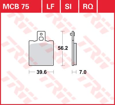 BRAKE PAD ALLROUND ORGANIC STANDARD